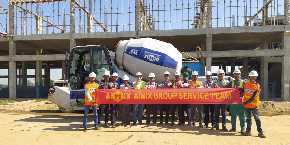 selfloading mixer for building four-storey houses