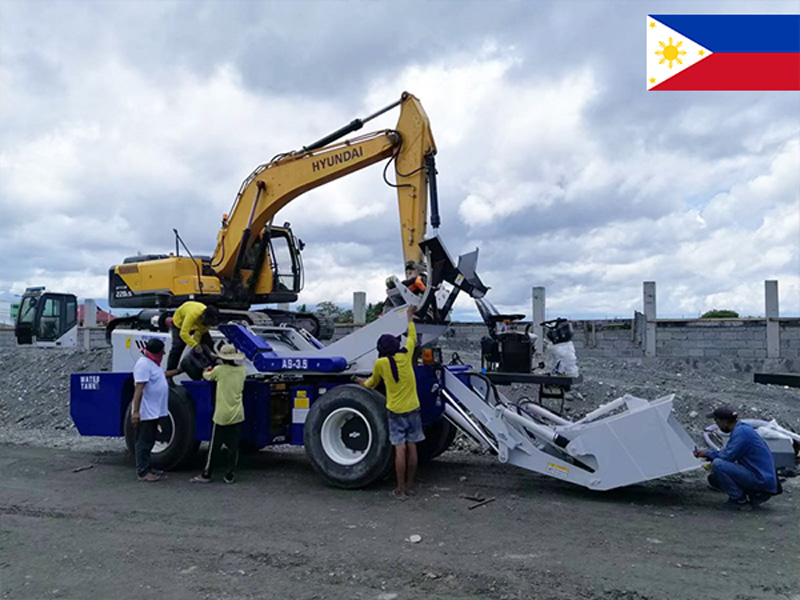 selfloading mixer test run in the Philippines
