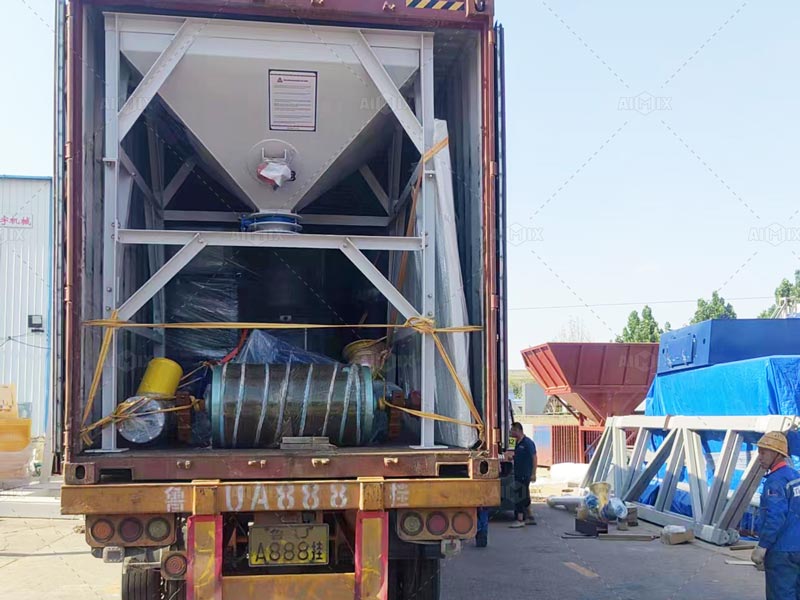 shipment of AJSY35 Mobile Concrete Batching Plant Guatemala