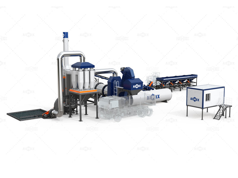 stationary asphalt drum mixing plant