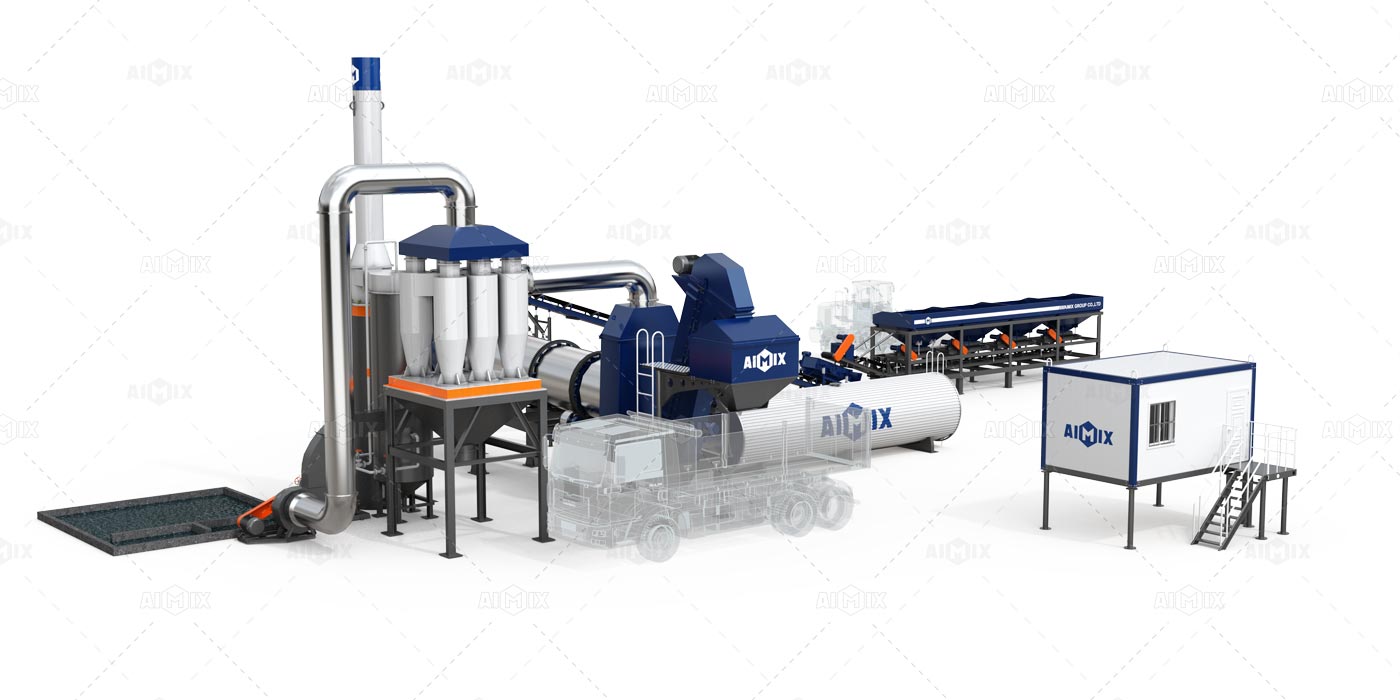 stationary continuous asphalt plant
