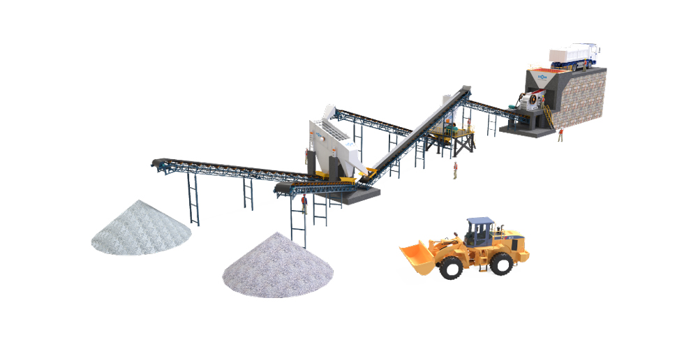 stationary quarry crusher plant AIMIX