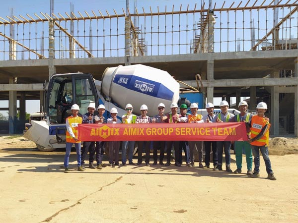 successful installation of self loading mixer