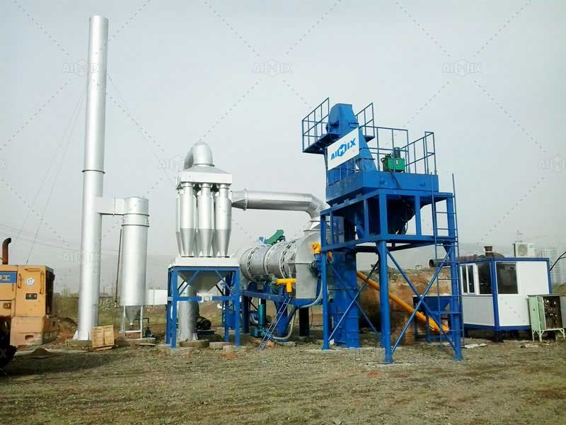 The continuous asphalt batch plant was successfully installed in Afghanistan.