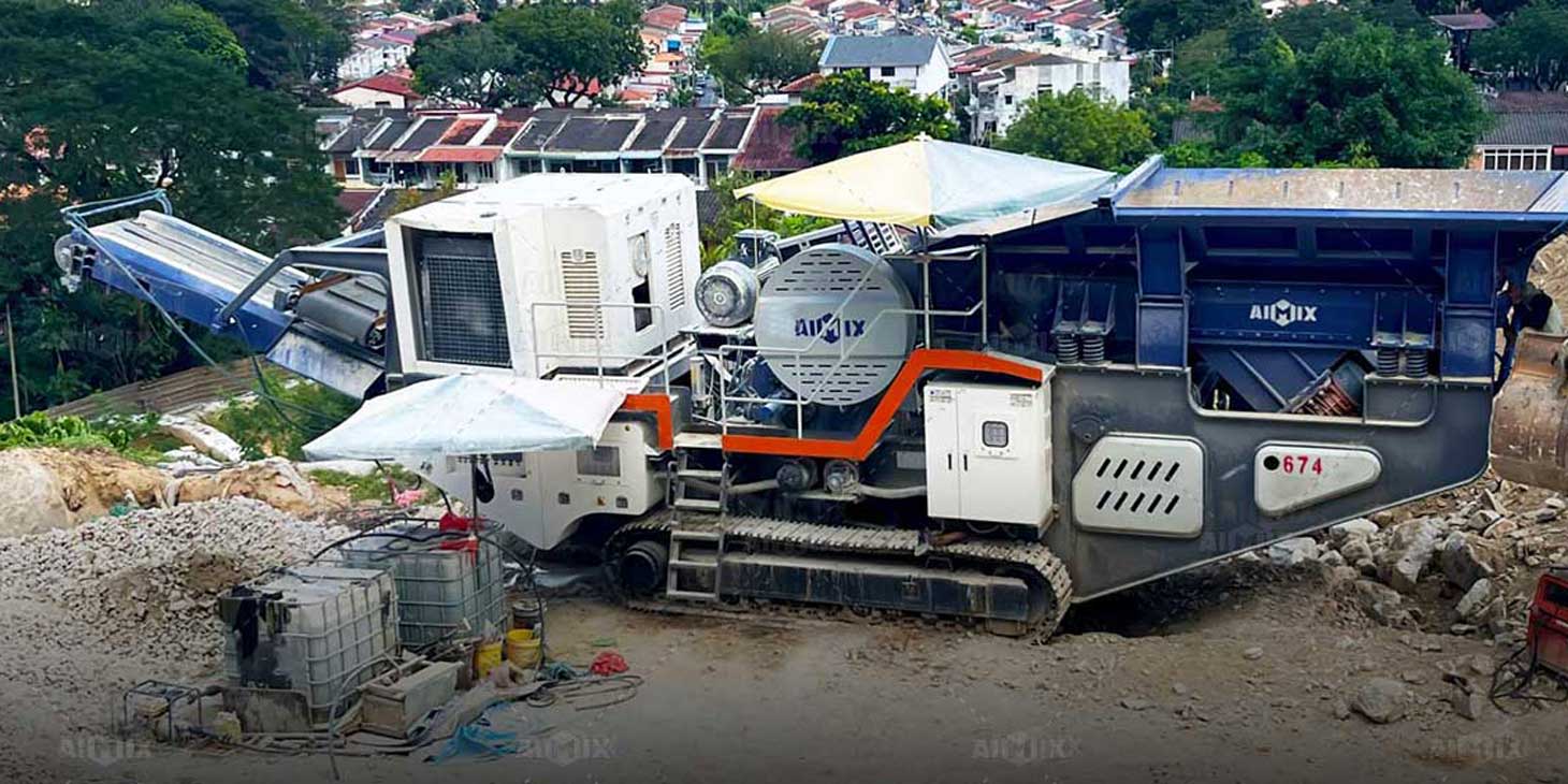 track crushing plant working in malaysia