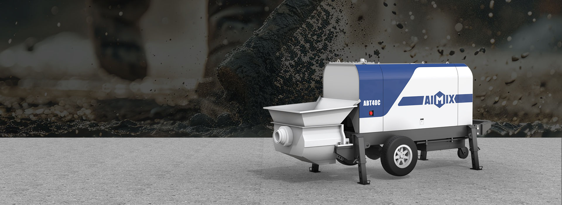 Trailer Concrete Pump Design Banner