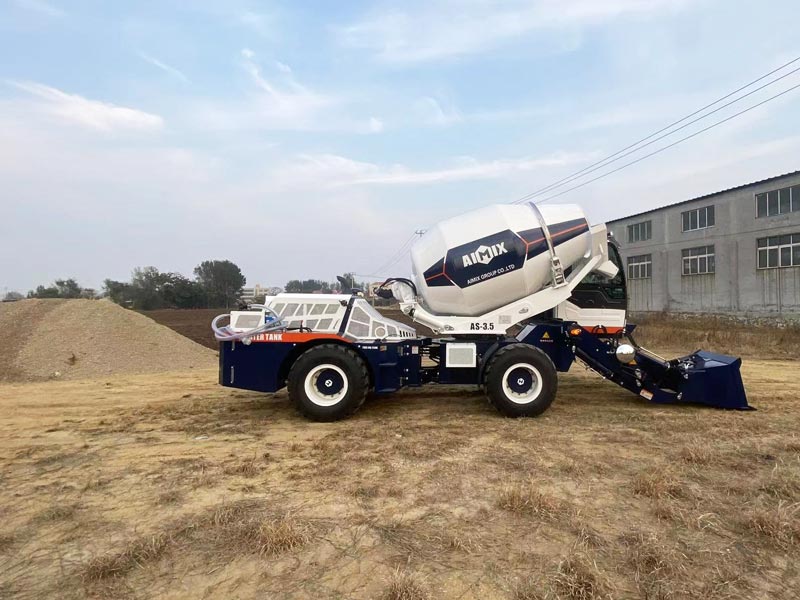 transport test of self loading mixer