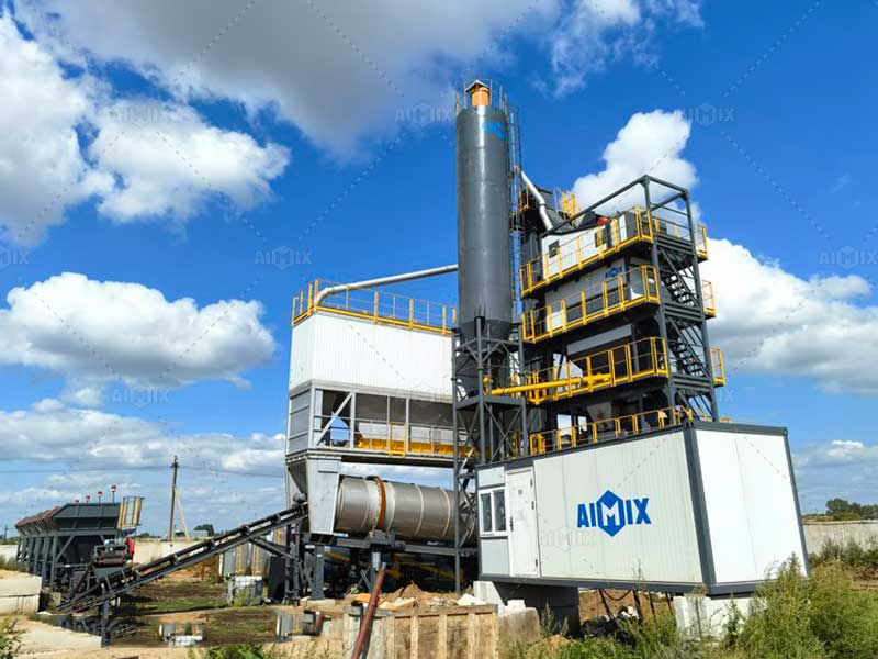 types of asphalt plant about 160tph stationary asphalt plant in Kazakhstan