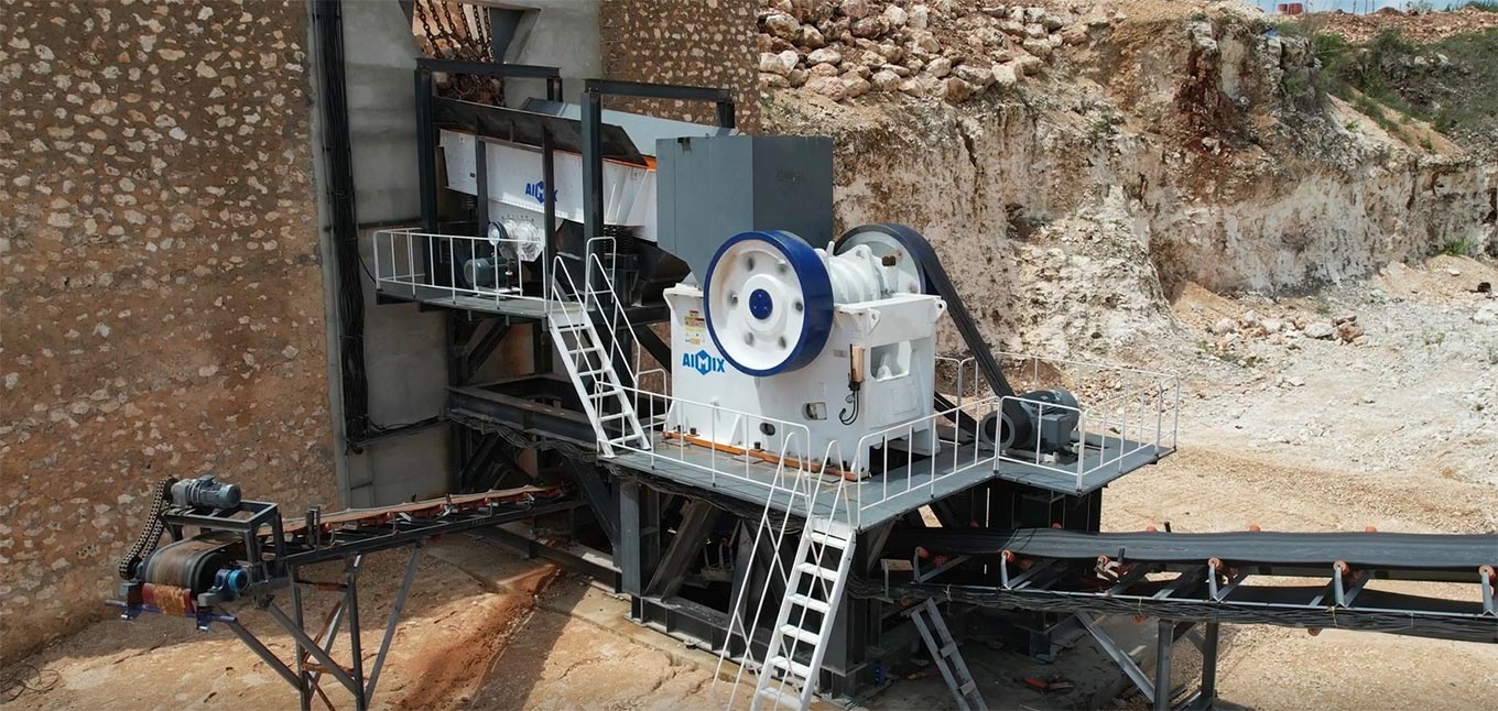 using jaw type of crushing machine on-site