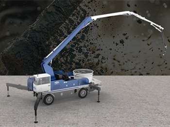 Wheel Chassis Boom Concrete Pump