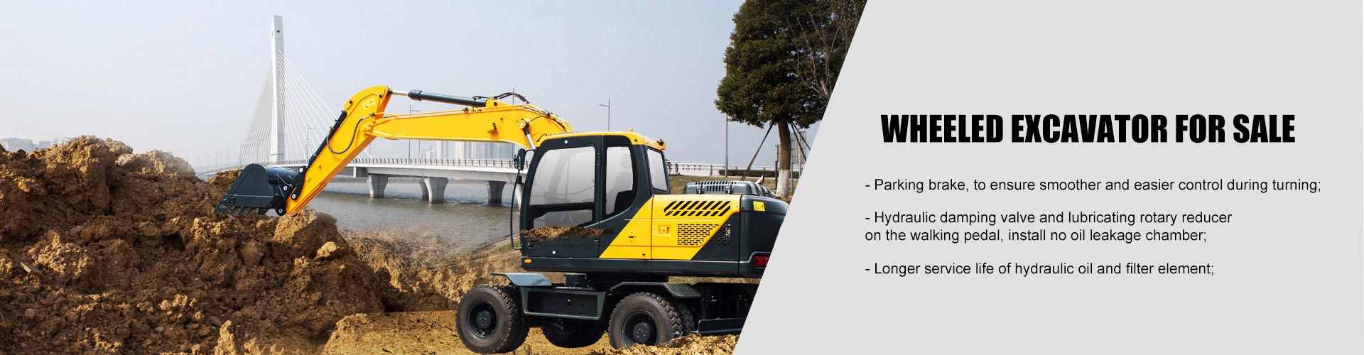 wheeled excavator banner