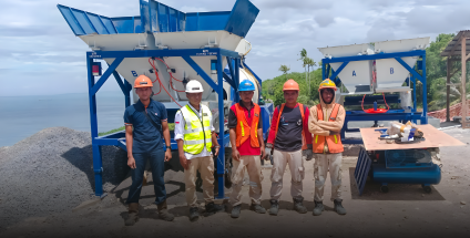 ABJZ40C Concrete Pump for Indonesia Seaside