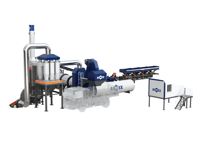 ALT stationary drum type asphalt plant for sale