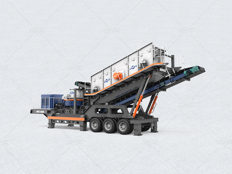 tire type mobile crusher gravel