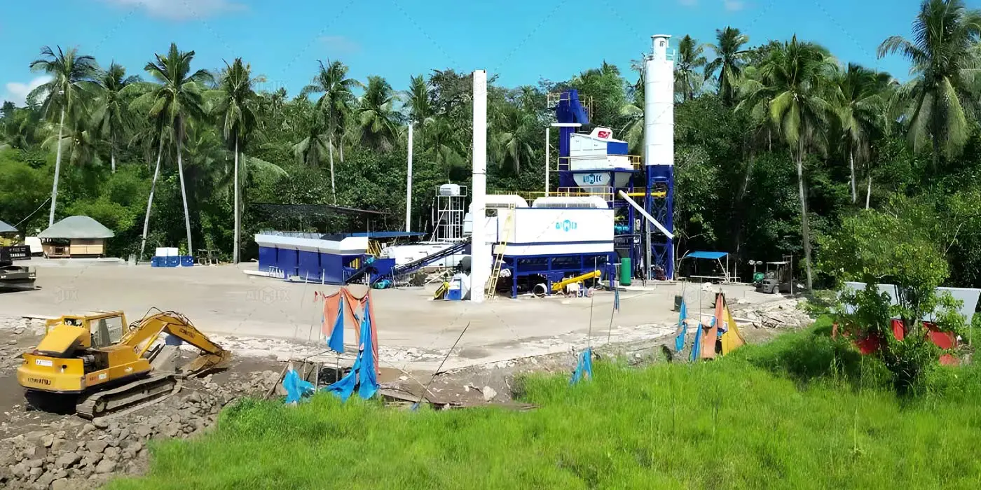 80 tph batch mix asphalt plant in the Philippines