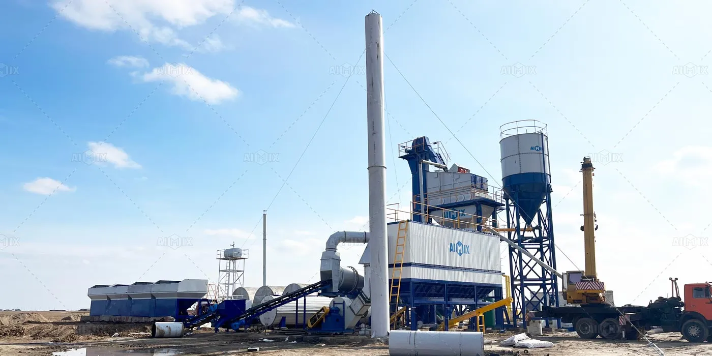 80 tph stationary asphalt batching plant  for sale